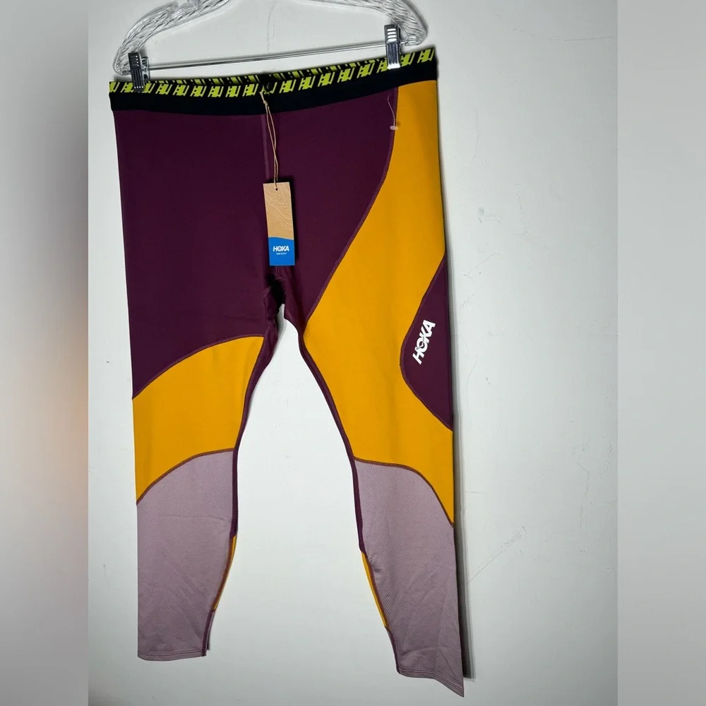 New Hoka One One Hupana Tight Women's Grape Wine 7/8 Length leggings size XXL - Picture 4 of 10
